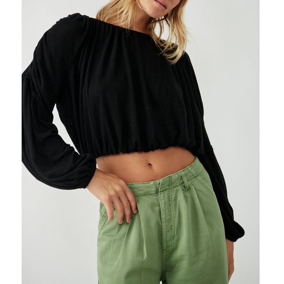 Free People Black Blouse - NWT - Picture 3 of 7